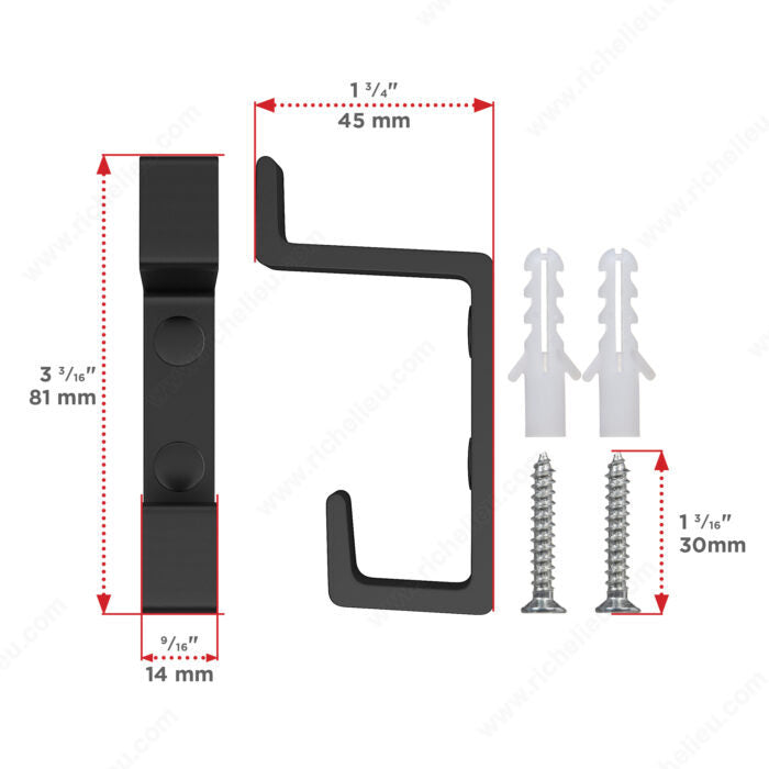 Richelieu NH13375900 Contemporary Metal Hook - 133