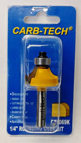 Carb-Tech CT1069K 1/4" Rounding Over Router Bit Carbide Tipped