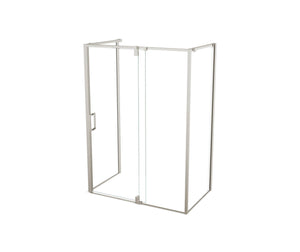 MAAX 137874-900-305-000 ModulR 60 x 32 x 78 in. 8mm Pivot Shower Door for Wall-mount Installation with Clear glass in Brushed Nickel