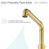 Avallon 8 in. Widespread, Sleek Handle, Bathroom Faucet in Brushed Gold