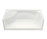 MAAX 145038-000-002-083 SPS 3060 AcrylX Alcove Shower Base with Center Drain in White