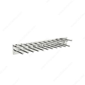 Rev-a-Shelf TRC12NSCR Rev-A-Shelf Sidelines Screw-On Tie Rack