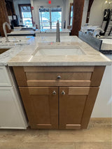 24" Cabtec Salted Caramel Vanity with Black Forrest Vanity Top