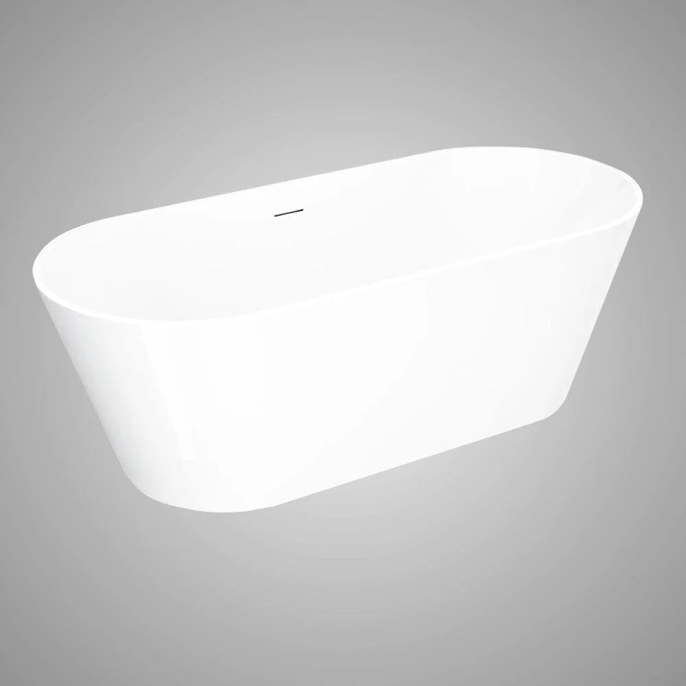 White, modern light fixture on a gray background