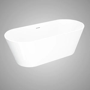 White, modern light fixture on a gray background