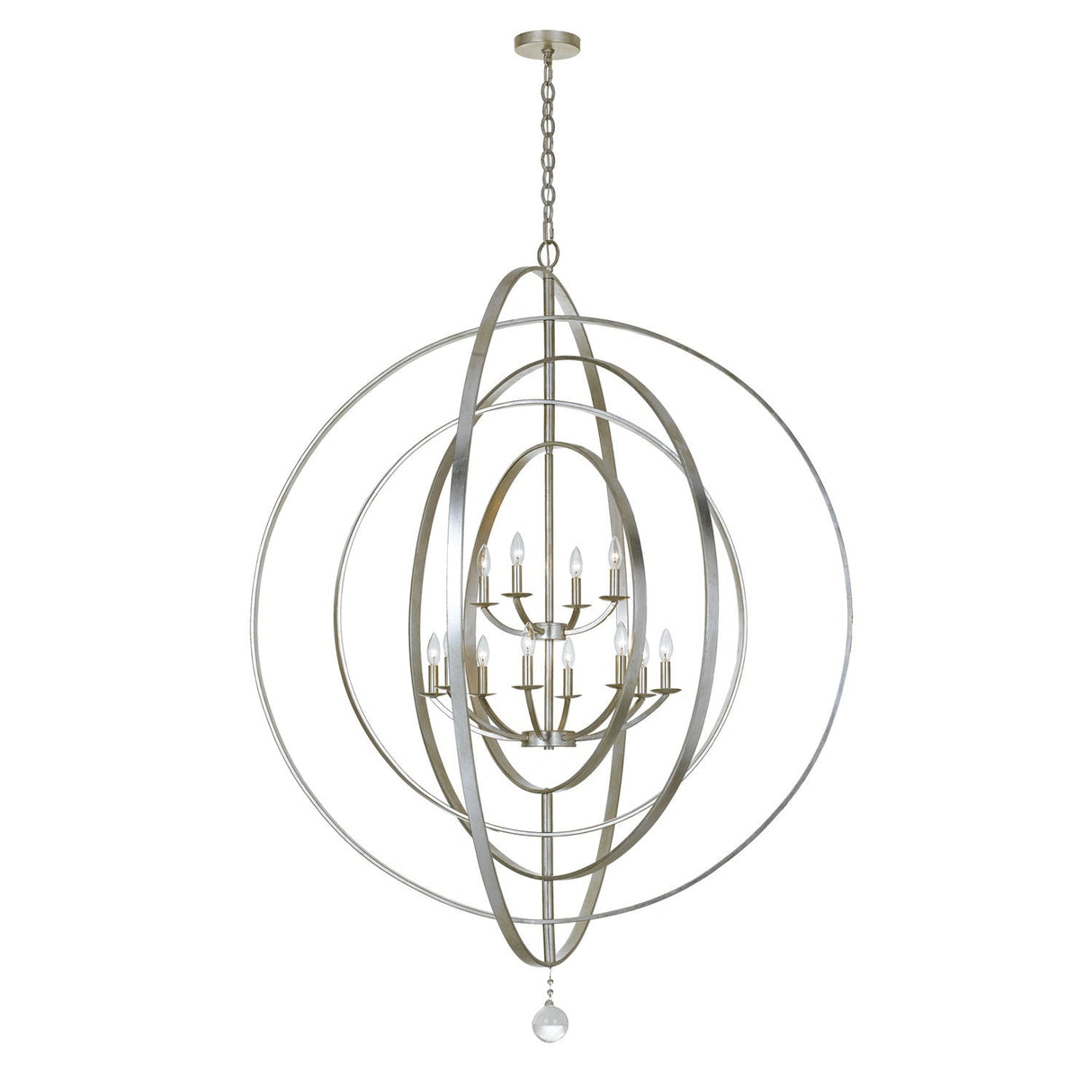 Luna 12 Light English Bronze + Antique Gold Chandelier 590-EB-GA