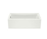 MAAX 106394-000-001-002 Bosca 6030 IFS Acrylic Alcove Right-Hand Drain Bathtub in White