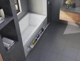 PREMIUM Americh Kent 6030 Alcove Right-Hand Soaker Bathtub w/ 3-Sided Flange + Apron Storage – White