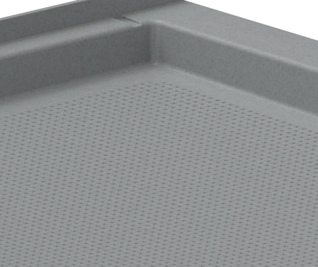 Swanstone SS-3660 36 x 60 Swanstone Alcove Shower Pan with Center Drain Ash Gray SF03660MD.203