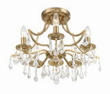 Cedar 5 Light Polished Chrome Semi Flush Mount 5930-CH-CL-MWP