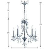 Cedar 5 Light Polished Chrome Chandelier 5935-CH-CL-MWP