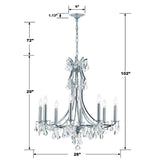 Cedar 8 Light Polished Chrome Chandelier 5938-CH-CL-MWP