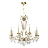 Cedar 8 Light Vibrant Gold Chandelier 5938-VG-CL-MWP