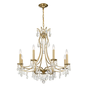 Cedar 8 Light Vibrant Gold Chandelier 5938-VG-CL-MWP