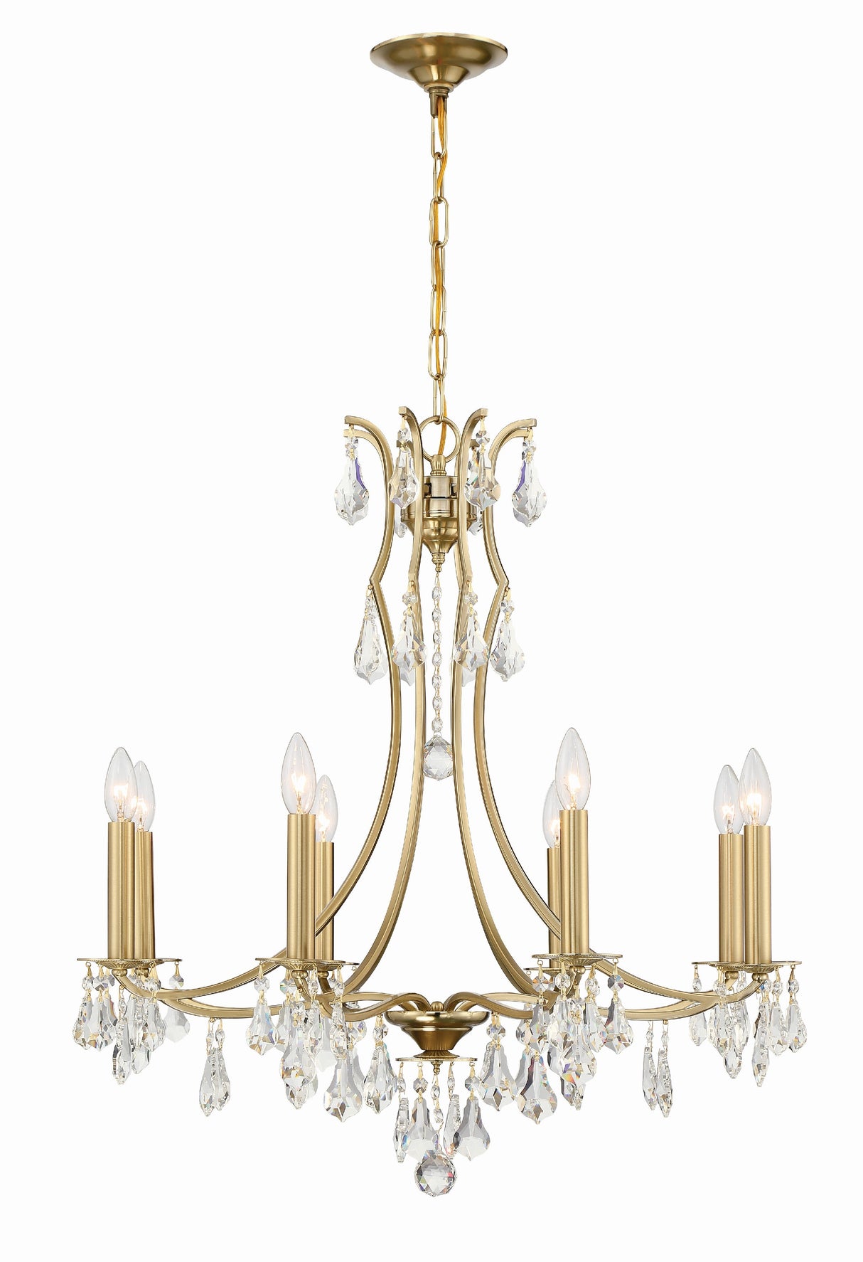 Cedar 8 Light Polished Chrome Chandelier 5938-CH-CL-MWP