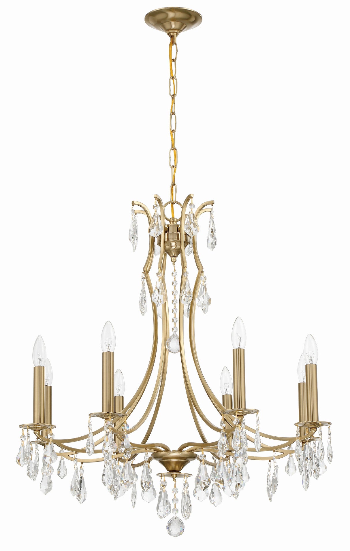 Cedar 8 Light Polished Chrome Chandelier 5938-CH-CL-MWP