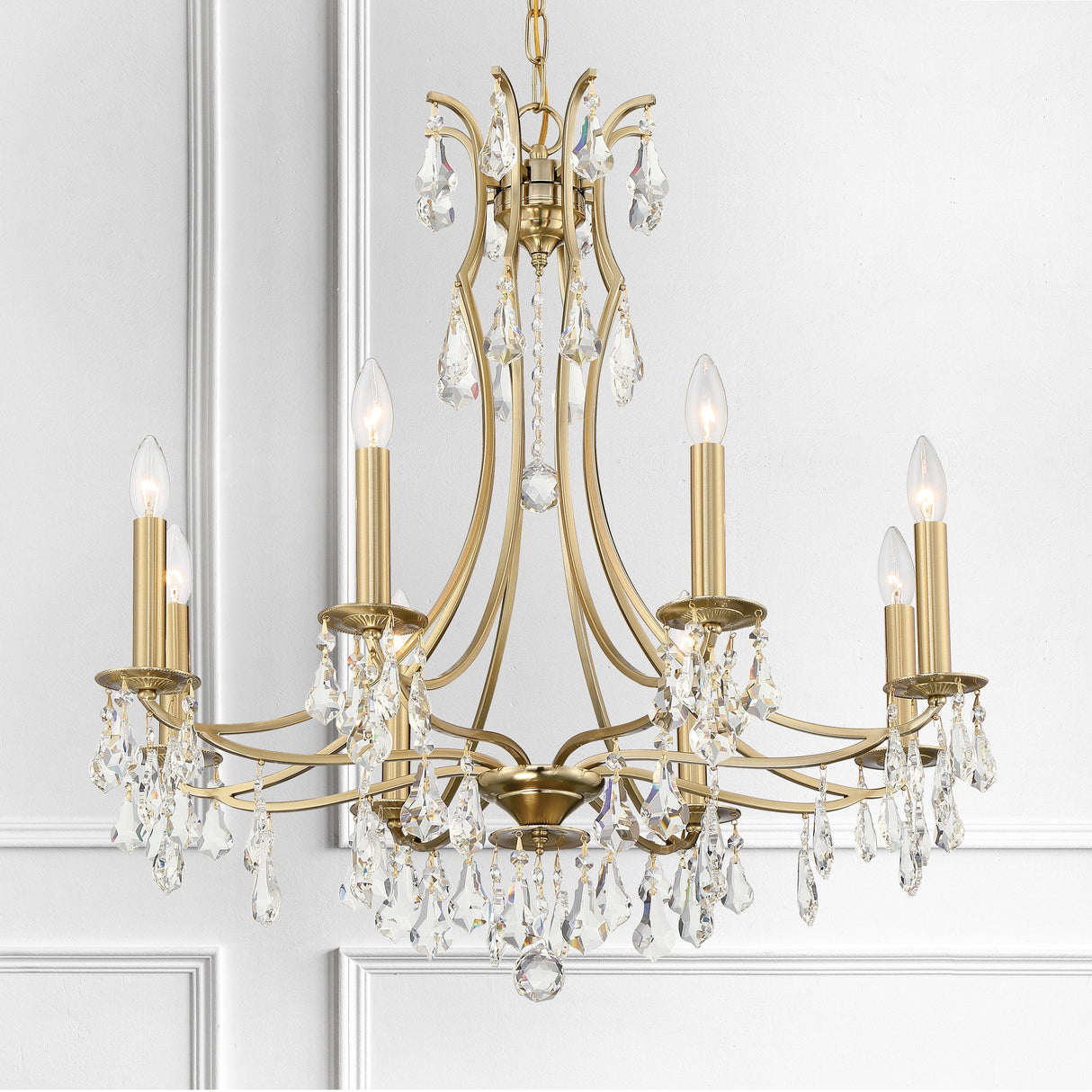 Cedar 8 Light Polished Chrome Chandelier 5938-CH-CL-MWP