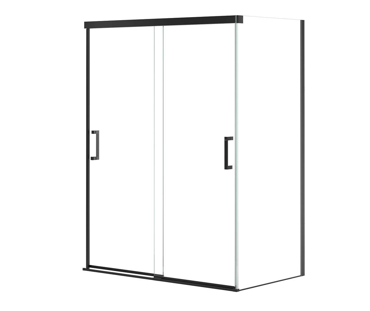MAAX 136561-900-340-000 Incognito 76 Return Panel for 36 in. Base with Clear glass in Matte Black