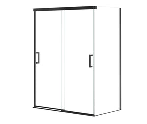 MAAX 136561-900-340-000 Incognito 76 Return Panel for 36 in. Base with Clear glass in Matte Black