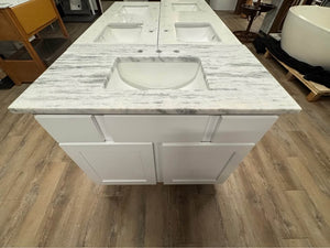 41” Shaker Vanity With 3cm Roman White Top