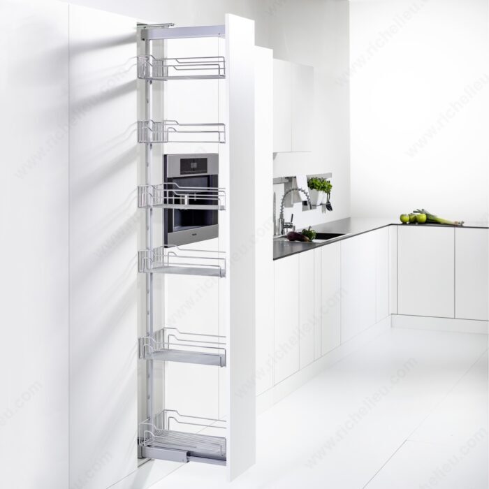 Richelieu WEBKIT1259680 Dispensa Click-Fixx Kit, Chrome and Gray, 47 1/4 to 63 in, Min. 16 1/4 in, 4