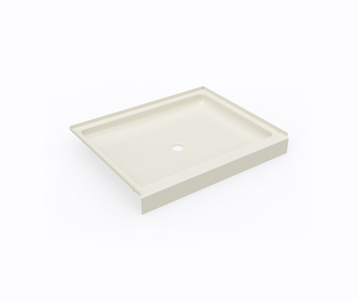 Swanstone SS-3442 34 x 42 Swanstone Alcove Shower Pan with Center Drain in Bone SF03442MD.037