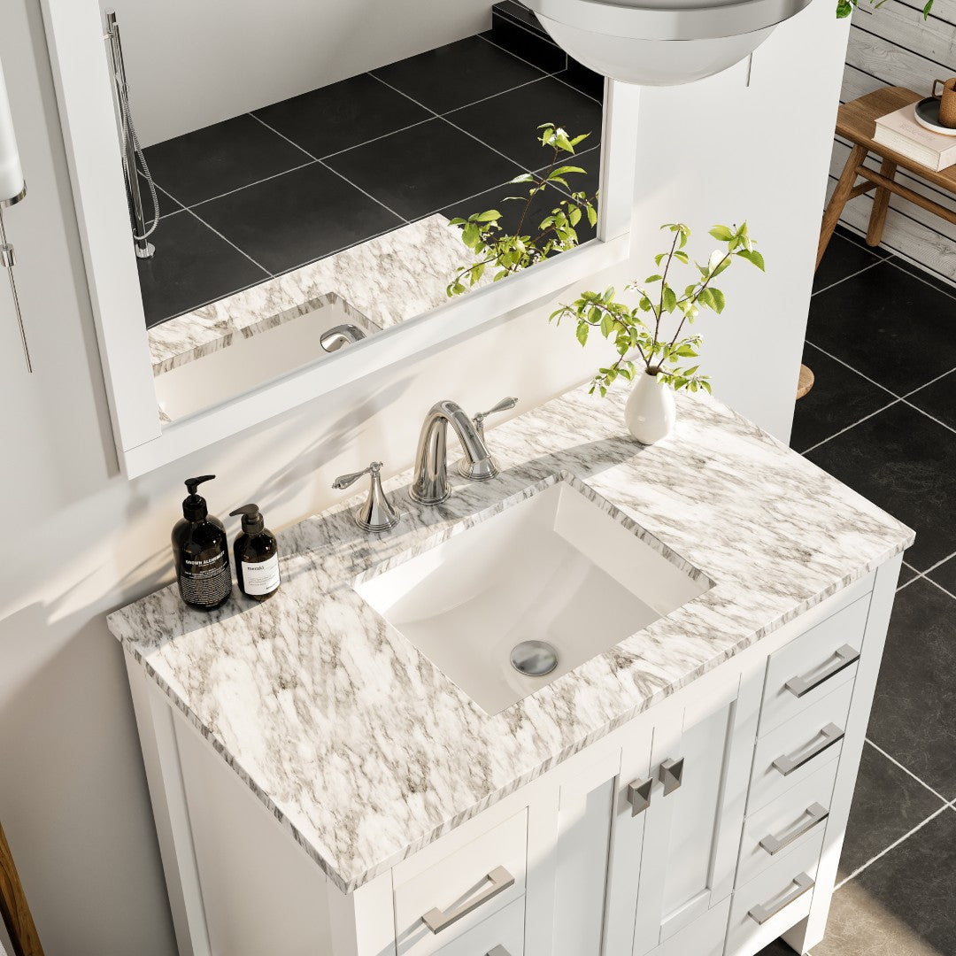 Eviva Hampton 36 White Bathroom Vanity