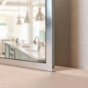 Eviva Sax 72" x 30" Rectangular Chrome Metal Framed Mirror