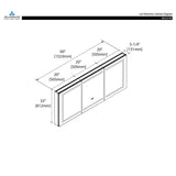 Blossom Canopus LED Medicine Cabinet – Expansive Design with Modern Features
