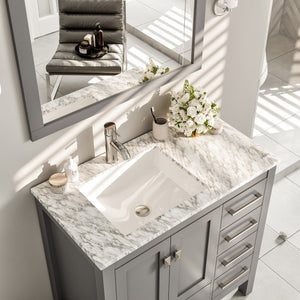 Eviva London 36 Gray Bathroom Vanity
