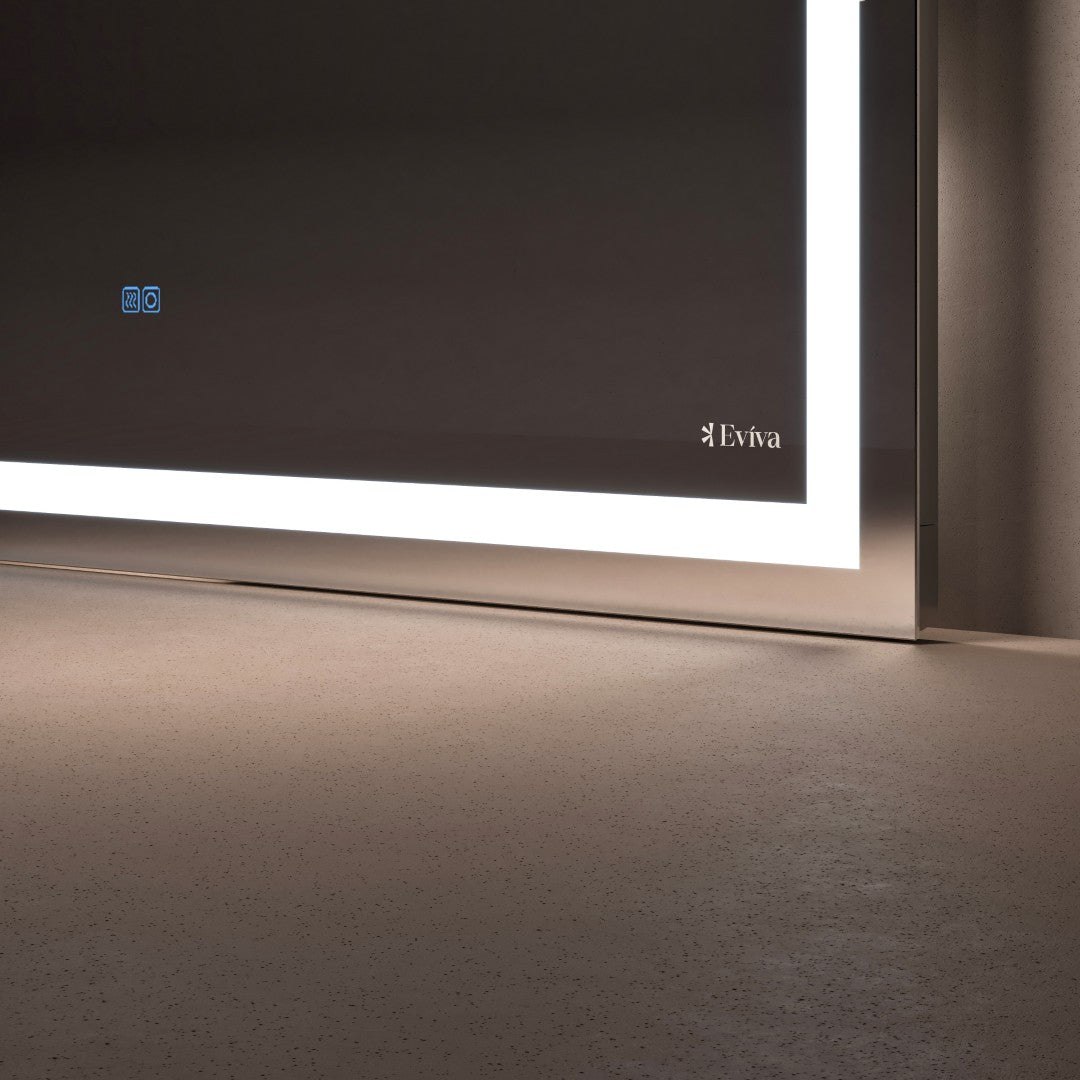 Eviva Lite 72" x 30" Rectangular Frameless Mirror