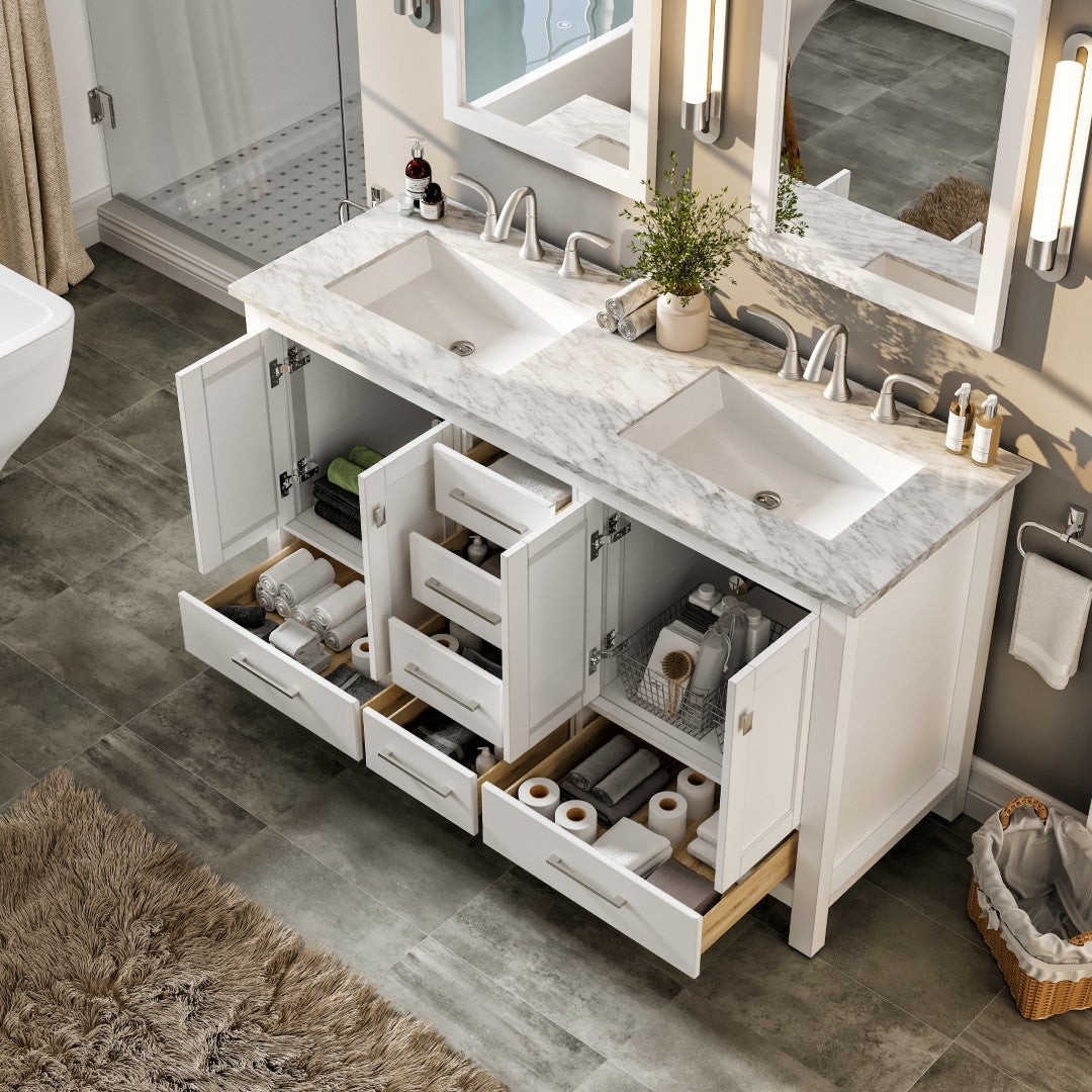 Eviva Aberdeen 60 White Bathroom Vanity