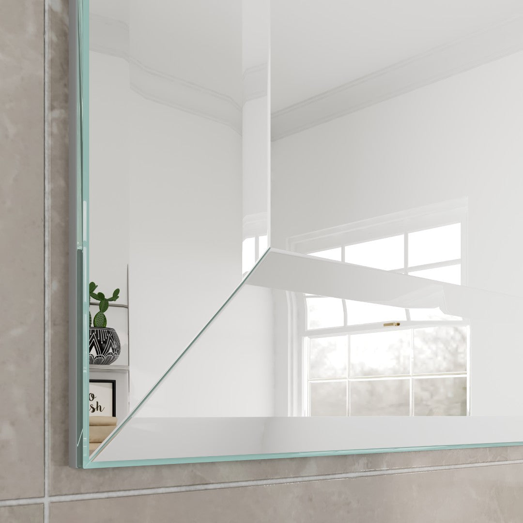 Eviva Mona 31" x 24" Rectangular Frameless Mirror