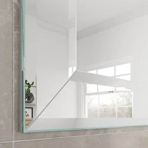 Eviva Mona 31" x 24" Rectangular Frameless Mirror
