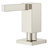 Square Modern Kitchen Soap Dispenser in Polished Nickel