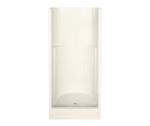MAAX 103001-000-007-000 36S 36 x 34 AcrylX Alcove Center Drain One-Piece Shower in Biscuit
