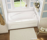MAAX 105231-108-001-101 Santorini 60 x 32 Acrylic Alcove Right-Hand Drain Aerosens Bathtub in White