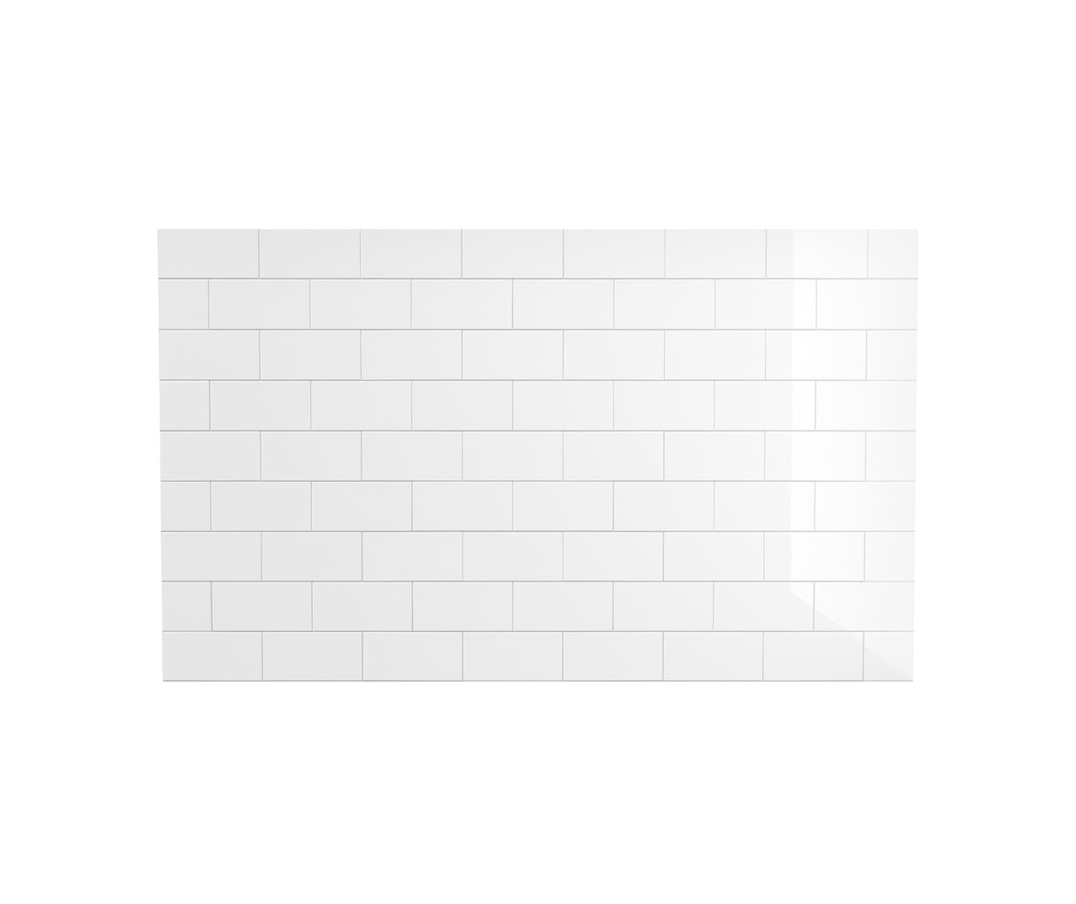 MAAX 107180-000-270-000 Versaline 60 in. Alcove Wall Kit - Subway in White