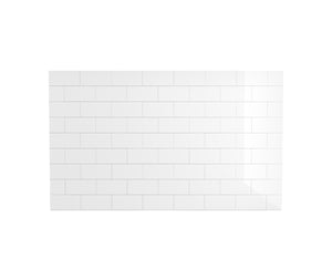 MAAX 107180-000-270-000 Versaline 60 in. Alcove Wall Kit - Subway in White