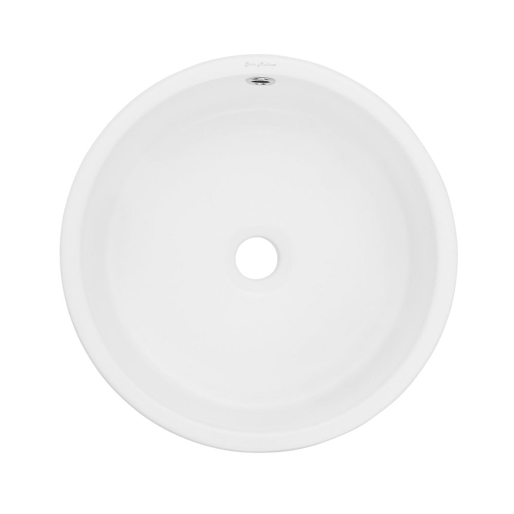 Monaco 16.5” Round Vessel Sink in Matte White