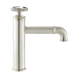 Avallon Single Hole, Single-Handle Wheel, Bathroom Faucet in Brushed Nickel