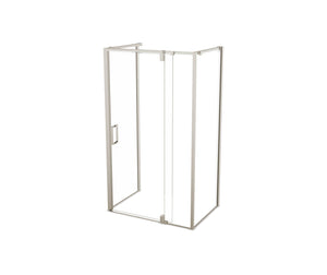 MAAX 137864-900-305-000 ModulR 48 x 34 x 78 in. 8mm Pivot Shower Door for Wall-mount Installation with Clear glass in Brushed Nickel