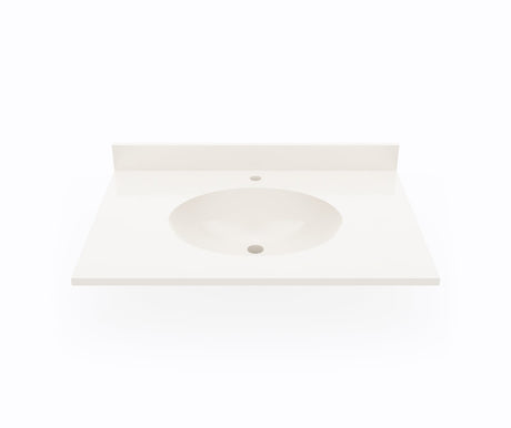 Swanstone VT1B2231 Ellipse 22 x 31 Single Bowl Vanity Top in Bisque VT02231.018