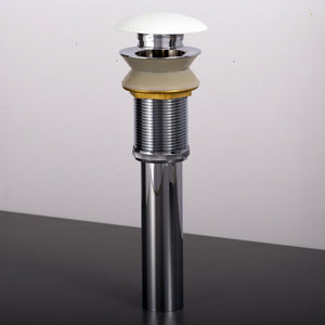 DAX Solid Surface Brass Pop-Up Cover, Matte White DAX-AB-82010