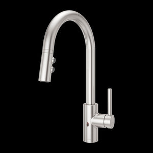 Stellen 1-Handle Electronic Pull-Down Kitchen Faucet in Stainless Steel