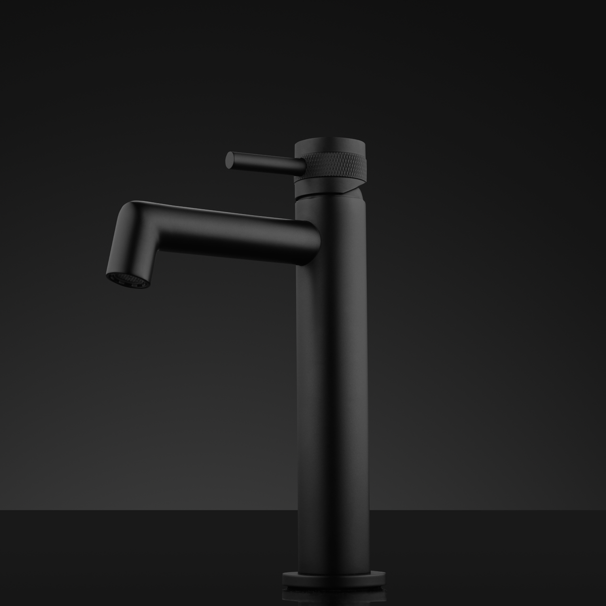 DAX Brass Single Handle Bathroom Faucet, Black Matte DAX-8010040-BL