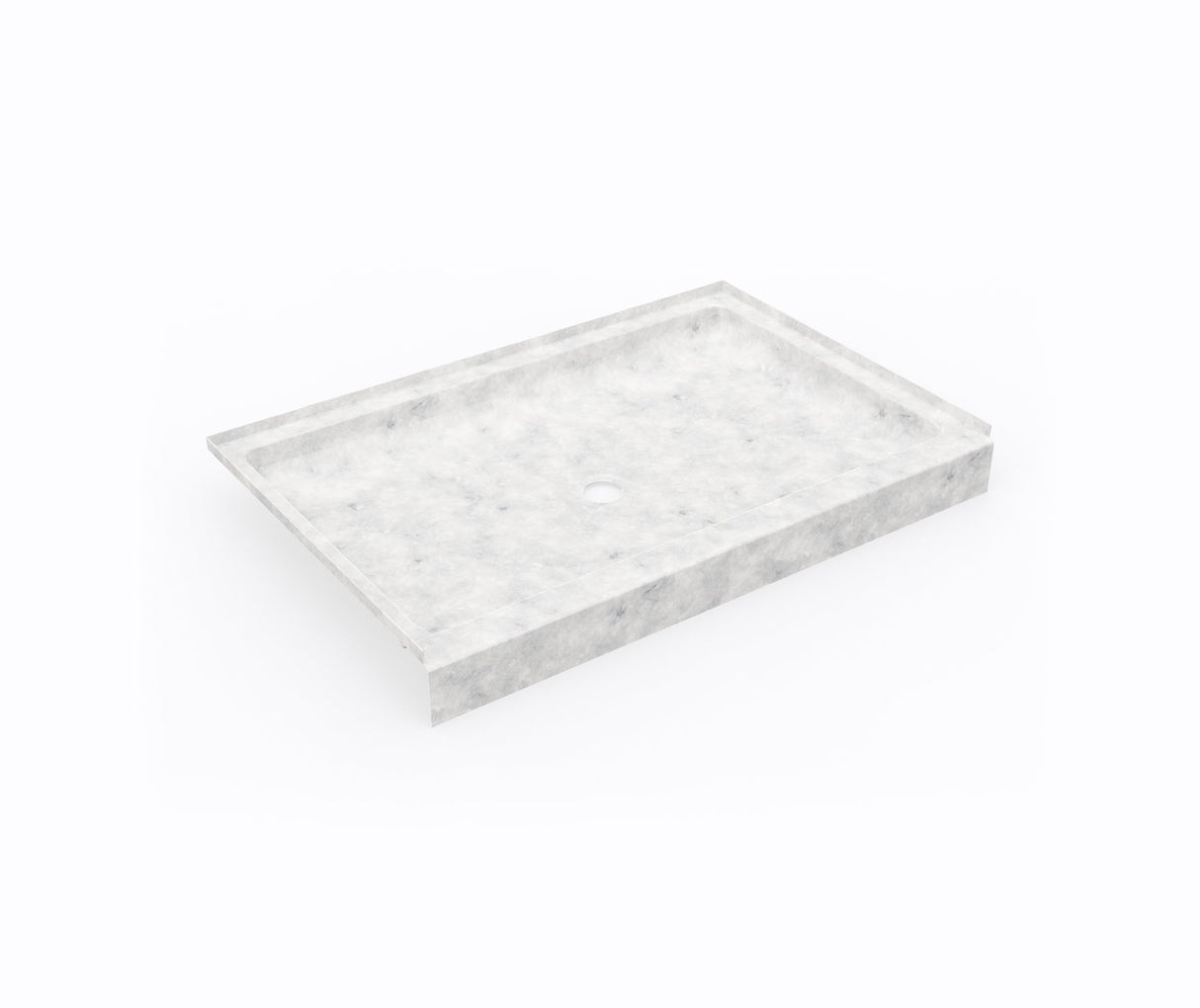Swanstone SS-3248 32 x 48 Swanstone Alcove Shower Pan with Center Drain in Ice SF03248MD.130