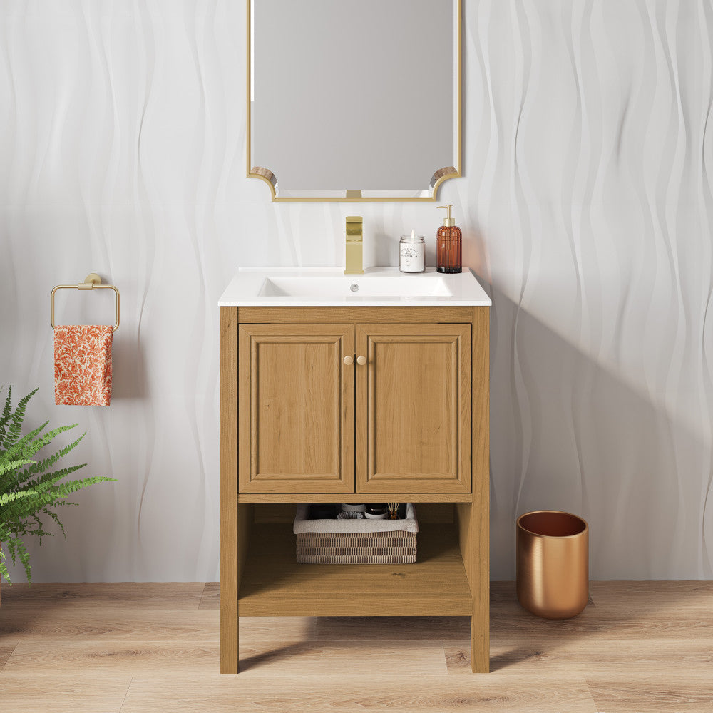 Chateau 24" Bathroom Vanity in Natural Oak