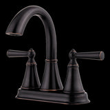 Saxton 2-Handle 4" Centerset Bathroom Faucet in Tuscan Bronze
