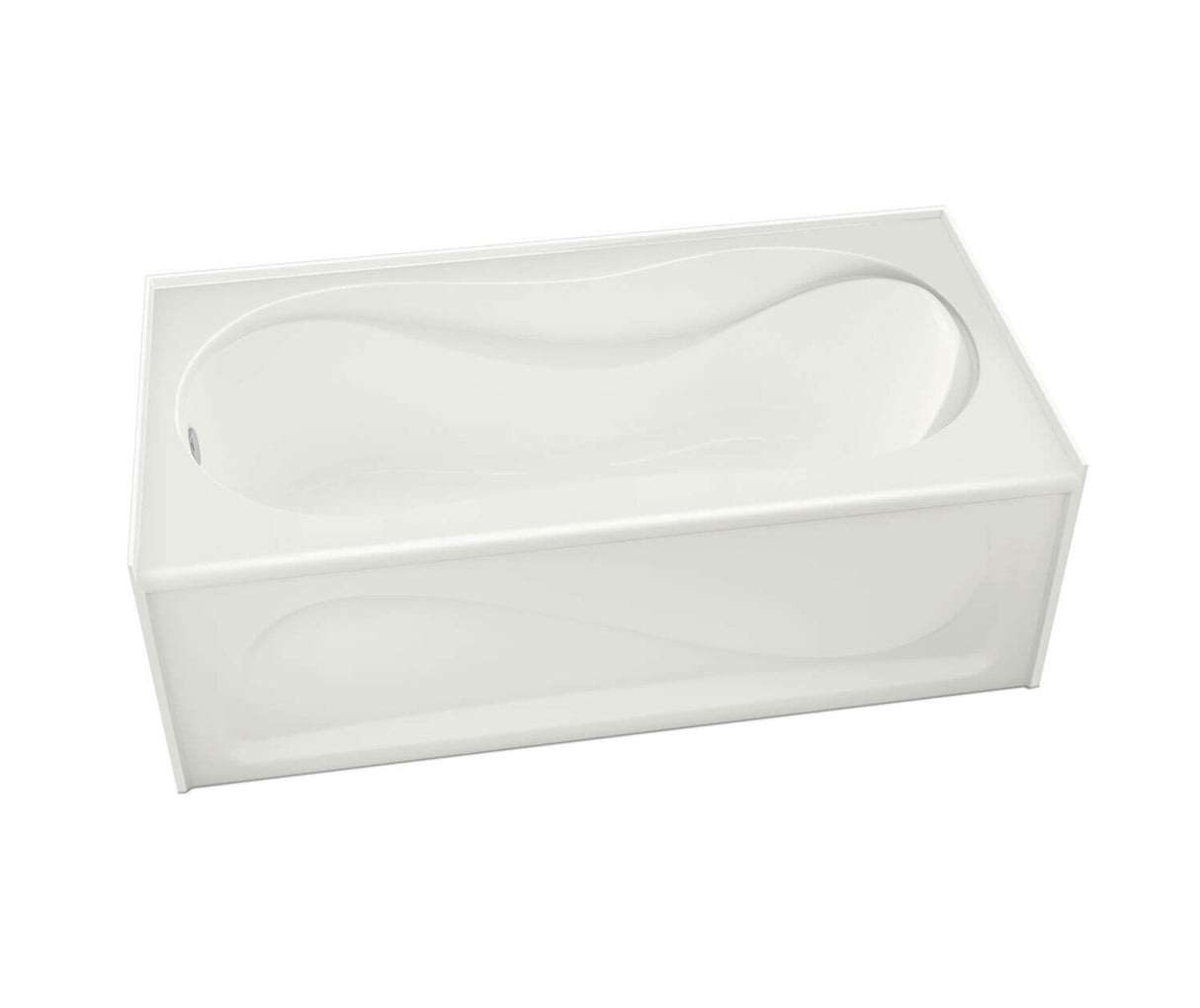 MAAX 105822-000-001-103 Cocoon 6030 IFS Acrylic Alcove Left-Hand Drain Bathtub in White